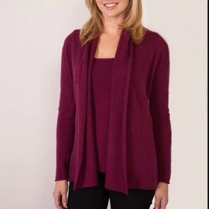 NWT CLAUDIA NICHOLE 100% CASHMERE MINI DUSTER